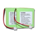 Vhbw 2x nimh batterie 600mah (2. 4v) combin tlphonique, tlphone fixe medion md81877, md82711, md82772, ...