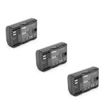 Vhbw 3x batterie pour camscope compatible avec blackmagic pocket cinema 4k appareil photo numrique ...