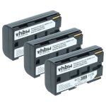Vhbw 3x batterie compatible avec canon dm - mv1, c2, dm - xl1, dm - mv10, e1, dm - xl1s, e2, es - 300v, ...