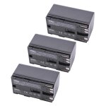 Vhbw 3x batterie compatible avec canon ha h1s, xh g1s, xh a1, xh g1, xl2, xf300, xf305, xf100, xf105 ...