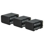 Vhbw 3x batterie compatible avec canon ha h1s, xh g1s, xh a1, xh g1, xl2, xf300, xf305, xf100, xf105 ...