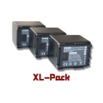 Vhbw 3x batteries compatible avec canon legria hf m31 hd, hf m32, hf m36 hd, hf m306 hd, hf m406 camra ...
