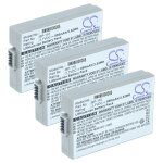 Vhbw 3x batterie compatible avec canon legria hf r28 cam�ra vid�o cam�scope (950mah, 3, 7v, li - ion) ...
