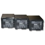Vhbw 3x batteries compatible avec canon legria hf21, hf g25, hf200, hf g10 camra vido camscope (2400mah, ...