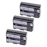 Vhbw 3x batterie compatible avec canon mv750i, mvx3i, mvx100i, mv730i, mv700i, mvx2i, mvx1i, mvx1, mvx150i ...