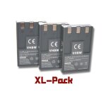 Vhbw 3x batterie compatible avec canon powershot s200, s230, s100, s410, s500, s300, s400, s110 appareil ...