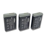 Vhbw 3x batteries compatible avec canon powershot sx620hs, g9 x mark ii, sx730hs, sx720hs appareil photo, ...