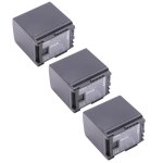 Vhbw 3x batterie compatible avec canon legria hf s200 hd, hf s200, hf s21, hf s20, hf s20 hd, hf s11 ...