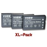 Vhbw 3x batteries compatible avec casio exilim ex serie h10, h20g, fh100, h15 hi - zoom appareil photo, ...