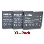 Vhbw 3x batteries compatible avec casio exilim ex - z29, ex - fs10, ex - z80, ex - s12, ex - z25, ex ...