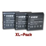 Vhbw 3x batterie compatible avec casio exilim ex - z40, ex - z300sr, ex - z300pk, ex - z300bk, ex - z300, ...