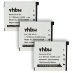 Vhbw 3x batteries compatible avec casio exilim ex - z90, ex - z9 appareil photo (550mah, 3, 6v, li - ... Vhbw 3x batteries compatible avec casio exilim ex - z90, ex - z9 appareil photo (550mah, 3, 6v, li - ...