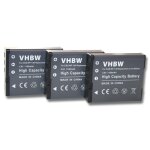 Vhbw 3x batterie compatible avec casio exilim ex - zr320, ex - zr400bk, ex - zr400, ex - zr310we, ex ...