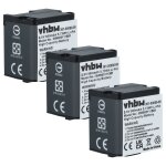 Vhbw 3x batterie compatible avec garmin virb x, x compact, xe cam�ra vid�o cam�scope (980mah, 3, 8v, ...