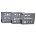 Vhbw 3x batterie compatible avec gopro hero 2 outdoor edition, 2 surf edition, 2 motorsports edition ...