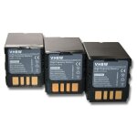 Vhbw 3x batterie compatible avec jvc gz - mg77, gz - mg77ac, gz - mg70, gz - mg67u, gz - mg67ah - u, ...