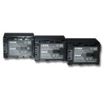 Vhbw 3x batterie compatible avec jvc gz - ms230auc, gz - ms230au, gz - ms230 camra vido camscope (2400mah, ...