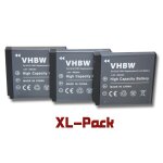 Vhbw 3x batteries compatible avec kodak easyshare e m320, m1063, m1073, m1073 is, m320, m340, m341 appareil ...