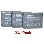 Vhbw 3x batteries compatible avec nikon coolpix s100, s2500, s2550, s2600, a100, s2700, a300 appareil ...