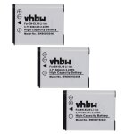 Vhbw 3x batteries compatible avec nikon coolpix s3400 appareil photo (600mah, 3, 7v, li - ion)