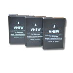 Vhbw 3x batterie compatible avec nikon d3500, d5100, d5200, d5300 appareil photo digital reflex aprn ...