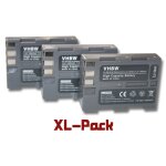 Vhbw 3x batteries compatible avec nikon d50, d70, d70s, d100, d80, d200, d300, d300s, d700 appareil photo, ...