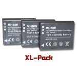 Vhbw 3x batteries compatible avec olympus stylus traveller sh - 1, sh - 2, sh - 50, sh - 60 appareil ...