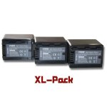 Vhbw 3x batterie compatible avec panasonic hc - v100m, hc - v500, hc - v500eg - k cam�ra vid�o (3200mah, ...