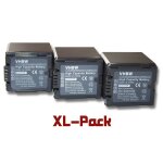 Vhbw 3x batteries compatible avec panasonic hdc - dx1, hdc - hs100, hdc - hs20 cam�ra vid�o cam�scope ...