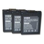 Vhbw 3x batterie compatible avec leica d - lux appareil photo (500mah, 3, 6v, li - ion)