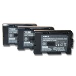 Vhbw 3x batteries compatible avec panasonic nv - gs3, nv - gs5, nv - gs7, nv - gs8, nv - gs11, nv - gs15, ...