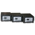 Vhbw 3x batteries compatible avec panasonic nv - mx5, nv - mx500, nv - mx7, nv - mx8 cam�ra vid�o cam�scope ...