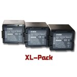 Vhbw 3x batteries compatible avec panasonic pv - gs55, pv - gs70, vdr - d100, vdr - d150 camra vido ...