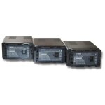 Vhbw 3x batterie compatible avec panasonic sdr - h200, ag - hmc81e camra vido camscope (4000mah, 7, ...