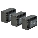 Vhbw 3x batterie compatible avec panasonic sdr - s45, sdr - s50, sdr - s70, sdr - t50 camra vido camscope ...