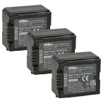 Vhbw 3x batterie compatible avec panasonic vdr - d160, vdr - d220, vdr - d310 camra vido camscope ...