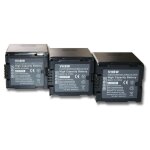 Vhbw 3x batteries compatible avec panasonic vdr - d310, vdr - m30, vdr - m50, vdr - m53 camra vido ...