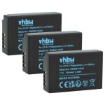 Vhbw 3x batterie remplacement pour canon lp - e17 pour appareil photo (750mah, 7, 2v, li - ion)