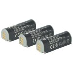 Vhbw 3x batterie remplacement pour canon nb - 9l pour appareil photo (600mah, 3, 6v, li - ion)
