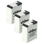 Vhbw 3x batterie remplacement pour gopro ahdbt - 201, 1icp7 / 26 / 33 - 2, 601 - 00724 - 00achdhn - 301 ...