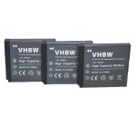 Vhbw 3x batteries remplacement pour kodak klic - 7001 pour appareil photo aprn (480mah, 3, 6v, li - ion) ...
