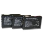 Vhbw 3x batteries remplacement pour kyocera / yashica bp - 1500s, bp1500s pour appareil photo (1600mah, ...