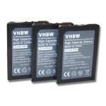Vhbw 3x batteries remplacement pour nikon en - el2 pour appareil photo, reflex num�rique (800mah, 3, ...
