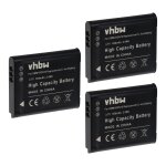 Vhbw 3x batteries remplacement pour panasonic dmw - bcn10e, dmw - bcn10pp pour appareil photo, reflex ...