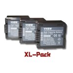 Vhbw 3x batterie compatible avec panasonic sdr - h40, sdr - h280, sdr - h250 cam�ra vid�o cam�scope (1000mah, ...