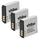 Vhbw 3x batterie remplacement pour samsung ia - bp125a / epp, ia - bp125epp pour cam�ra vid�o cam�scope ...