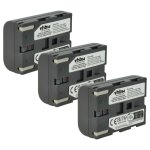 Vhbw 3x batterie remplacement pour samsung sbl - 110, sb - l110, sbl110 pour cam�ra vid�o cam�scope (600mah, ...