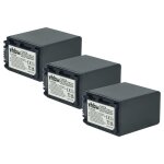 Vhbw 3x batterie remplacement pour sony np - fv60, np - fv70, np - fv50 pour cam�ra vid�o cam�scope (2200mah, ...