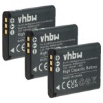 Vhbw 3x batterie remplacement pour toshiba px1686 pour appareil photo (500mah, 3, 6v, li - ion)