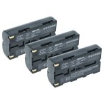 Vhbw 3x batterie compatible avec sanyo idshot idc - 1000, idc - 1000z, idc - 1000zu appareil photo (2000mah, ...